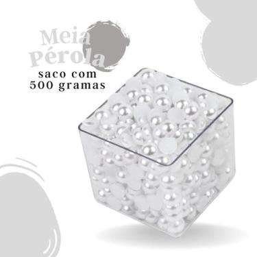 Imagem de Meia Pérola Branca - 06 Mm Pacote Com 500 Gramas - Nybc