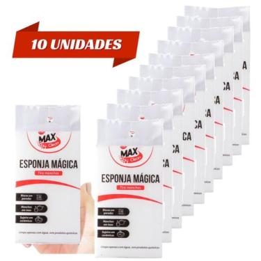Imagem de Kit 10 Esponja Tira Mancha Mágica Bucha Melamina Original Desengordura