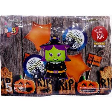 Imagem de Balão festa halloween 7 (1 kit de balões com 5 unidades) - Royal Toys