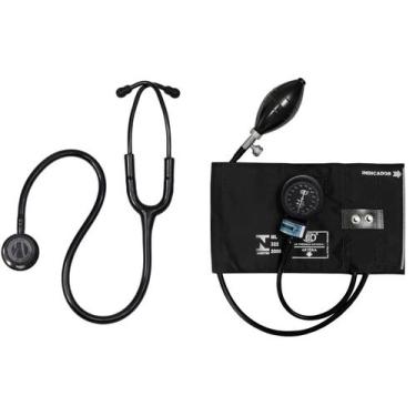 Imagem de Estetoscópio Bic Eternity + Esfigmomanômetro Aparelho de Pressão Bic P