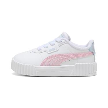 Imagem de PUMA Tênis infantil unissex Carina com fecho alternativo, Puma Branco-rosa malva - clima frio, 19