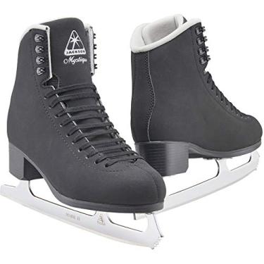 Imagem de Patins de gelo Jackson Ultima Mystique Series/boneco para mulheres, meninas, homens, meninos, Preto, Width: M / Size: Kids 4.5