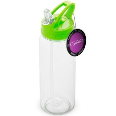 Imagem de Squeeze com Canudo Retrátil 610 ml Fun TopGet, Verde
