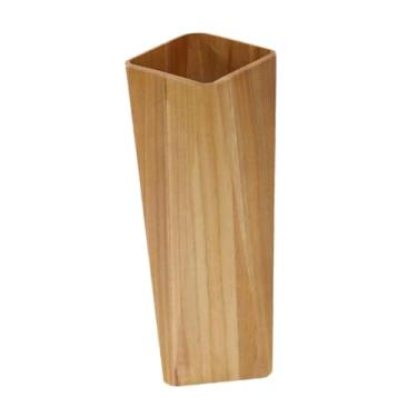 Imagem de Ｂｅｓｇａ Suporte de Guarda-chuva de Madeira Suporte de Guarda-chuva Prateleira Conveniente Moda Entrada Corredor Decoração Bengalas Bengalas Suporte para Escri, Castanho Claro, Tamanho real