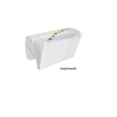 Imagem de Pasta Sanfonada A4 Com 12 Divisórias 1027 Cristal  - ACP
