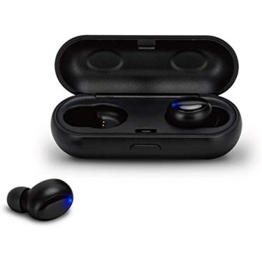 Imagem de Atune - Fones de ouvido analógicos sem fio Bluetooth 5.0 com capa de carregamento USB fácil configuração, par de fones de ouvido sem fio de verdade automática, de microfone embutido, para iPhone Android, telefones esportivos