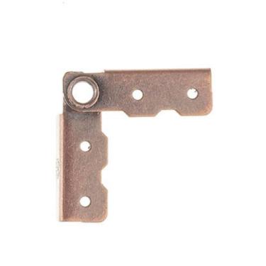 Imagem de Mini Dobradiça Canto Lateral 4 Peças Decoração Caixas Artesanato Mdf -