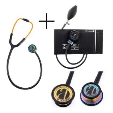 Imagem de Conjunto Esfigmomanômetro + Estetoscópio Eternity Luxo Bic - Cores,  P