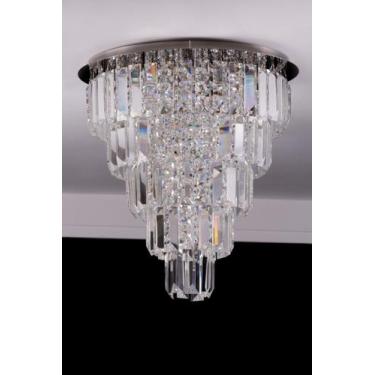 Imagem de Lustre Plafon Cristal Egípcio Importado 30cm Redondo 542/30 - IluminaM