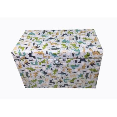 Imagem de Recamier puff baú solteiro 100% mdf - dinno- material sintético - NS