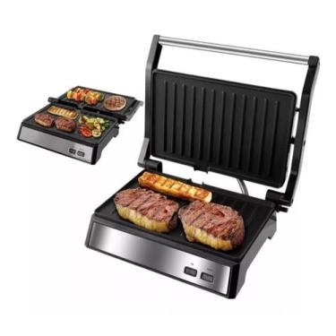 Imagem de Sanduicheira Grill Abertura 180º Com Coletor de Gordura 1000W Philco, 