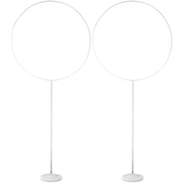 Imagem de kit2 Suporte Coluna Balão Base Bexiga Redondo Armação Evento - Sem Mar