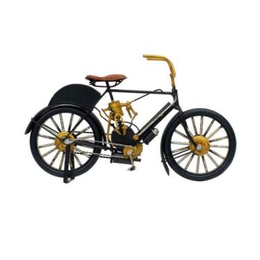 Imagem de Bicicleta Preta 15.5x26x6.3cm Estilo Retrô Vintage - Taimes