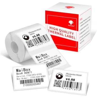 Imagem de Etiquetas quadradas autoadesivas, Phomemo 40 x 30 mm, adequadas para rotuladores M110/M200, papel de etiqueta térmico multiuso para código de barras, etiqueta de preço, etiquetas de endereço