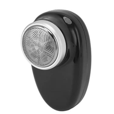 Imagem de Aparador de Barba Sem Fio Portátil Aparador de Barba Molhada e Seca Sem Fio Recarregável Em Forma de Masculino Aparador de Barba de Viagem (Preto)