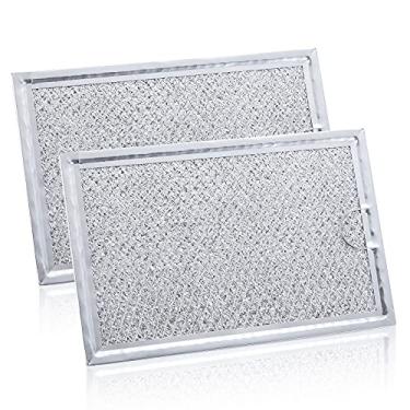 Imagem de BOTNA Filtro de graxa para micro-ondas compatível com LG 5230W1A012B, GE WB06X10309, Frigidaire, Maytag Substituição de filtro de micro-ondas - 19 cm x 12 cm, pacote com 2