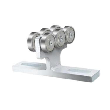 Imagem de Esquirla Conjunto de carrinho de 6 rodas, fácil instalação, carrinho de rolo, acessórios de hardware suave, carrinho de suporte estável para