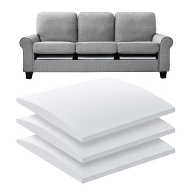 Imagem de Klasyczny Suporte de almofada de sofá de espuma de alta densidade para assentos flácidos ou sofás - almofadas de inserção de 56 x 55 cm. Alta durabilidade, repara a depressão da almofada, restaura e