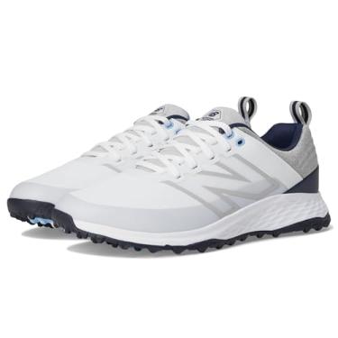 Imagem de New Balance Fresh Foam Contend V2 Tênis de golfe masculino, branco/azul, 39