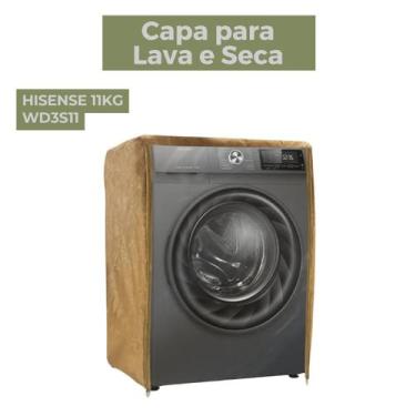Imagem de Capa para lava e seca hisense 11kg wd3s11 transparente flex - Capas Fl