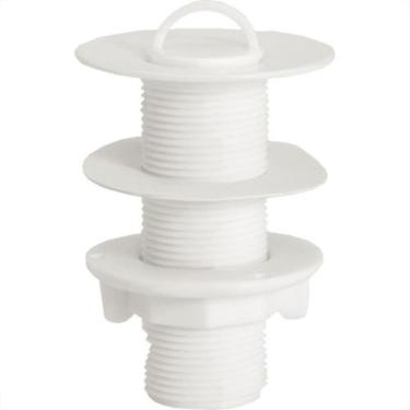Imagem de Valvula Lavatorio Plastica Amanco Branca Sem Ladrao 8 11887 - Kit C/20