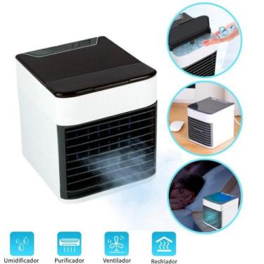 Imagem de Mini climatizador USB compacto para criar ambientes frescos de forma p