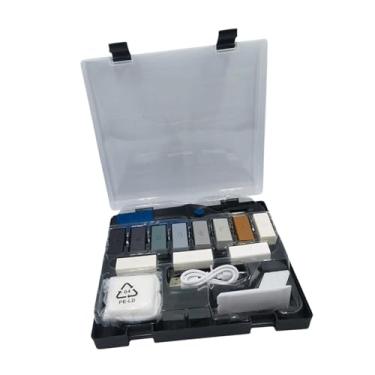 Imagem de Generic Reparação de móveis para piso PP PP Conjunto com 11 blocos de cera 7.4x7.6x1.5 polegadas de tamanho compacto de tamanho compacto caneta de aquecimento