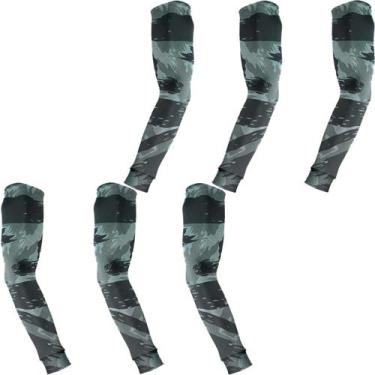 Imagem de Kit 3 pares de manguitos com proteção UV50+ - EX311, Cinza camuflado e
