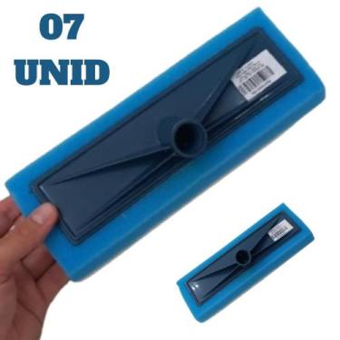 Imagem de Kit 6 Rodos Lava Vidro Box Blindex Banheiro Esponja Limpeza - MOP