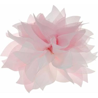 Imagem de Mecool Lady Peony Party Broche de casamento Corsage Hair Head Clip Flores (cor rosa e acutiflorous)