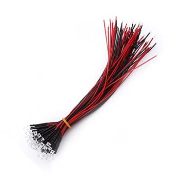 Imagem de Diodos Led Difusos de Várias Cores, Led Pré-conectado, 3/5/10mm 50 Peças de Economia de Energia para Iluminação de Hobby Brinquedos Industriais (5mm #08)