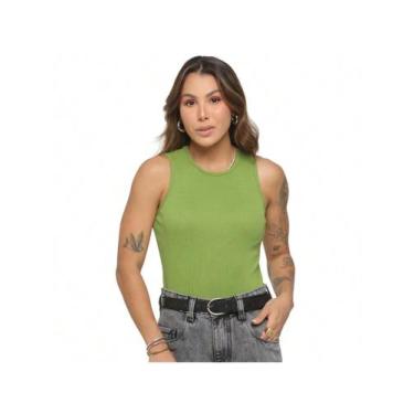 Imagem de Regata Feminina Básica em Canelado Costas Fechadas Slim - Audax Brasil