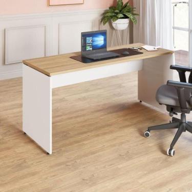 Imagem de Mesa Escrivaninha de Trabalho 120cm x 70cm Pés Painel F5 - F5 Office G