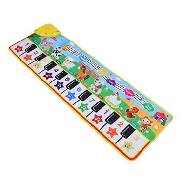 Imagem de Tapete musical para bebê, tapete de dança infantil multiuso fácil de macio para educação infantil