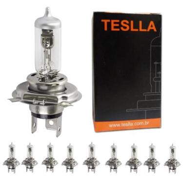 Imagem de Kit 10 lâmpada h4 halógena 75/70w - 24v - TESLLA