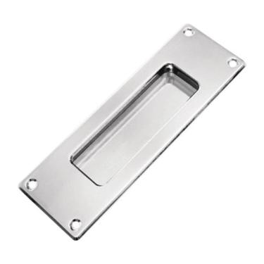 Imagem de Puxador Concha Embutir Frontal União Mundial 4Paraf. Cromado