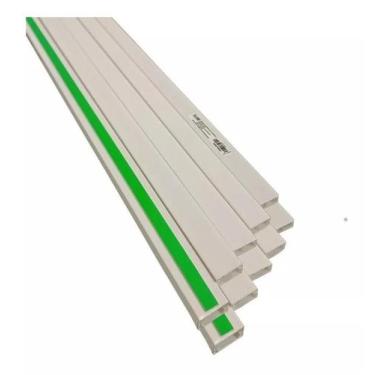 Imagem de 10 Canaletas Pvc S/ Divisória 20x10x1000mm Fita Dupla Face Cor Sem Div