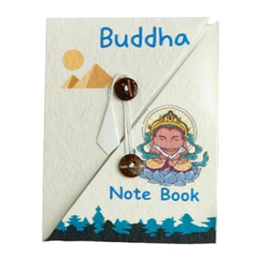 Imagem de shamjina Cadeizo de caderno de diário Book Office Supplies Notepad Compact Home for Women Collection Coleção Escrita de desenho animado Cadono do livro de, Buda
