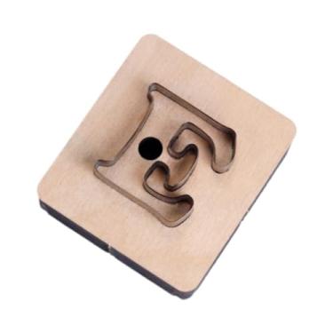 Imagem de Vaveren Estêncil de Corte em Formato de Letras para Pingentes Feitos à Mão, E