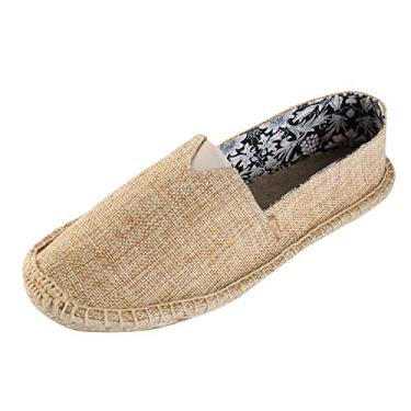 Imagem de Alexis Leroy Espadrilles femininos lisos originais e casuais, Apricot, 9-9.5