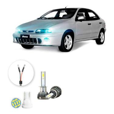 Imagem de Ultra Led Nano 22000lm Fiat Brava 1999-2003 Farol Milha H1 - LUXLED y3