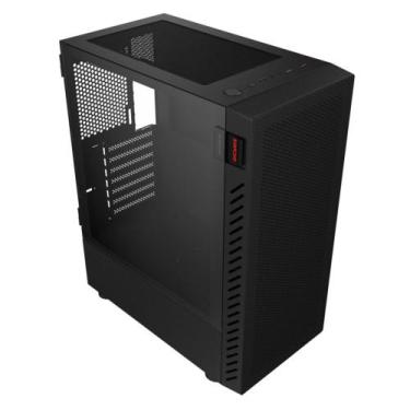 Imagem de Gabinete Gamer Bolter BLACK Vulcan - Lateral em Vidro - PCYES - GBBVPB