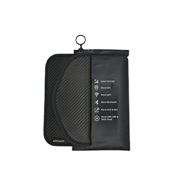 Imagem de AIMQWEST Faraday Shield – Capa de telefone de fibra de carbono de 20 x 10 cm para EMP, RFID e bloqueio de sinal - Máxima privacidade e segurança