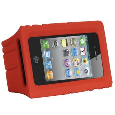 Imagem de SCOSCHE Capa para alívio de estresse ip4strsr stressKASE para iPhone 4S e iPhone 4 - embalagem única - embalagem de varejo - vermelha