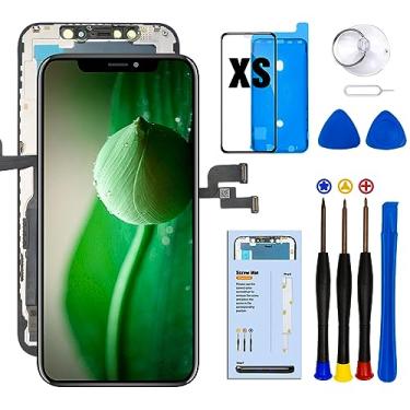 Imagem de SIMDOG Tela de substituição para iPhone 10s Xs LCD de 5,8 polegadas, kits de reparo de digitalizador de tela sensível ao toque 3D para iPhone Xs com ferramentas de reparo para