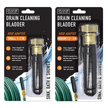 Imagem de DrainX Bexiga de limpeza de drenagem hidrelétrica - Serve para tubos de drenagem de 2,54 cm a 7,64 cm - desobstrui bloqueios teimosos em pias de banheiro, ralos de chuveiro, banheiras, canos de encanamento