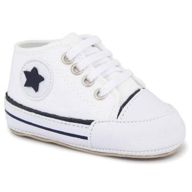 Imagem de Sapato Tênis Bebe Baby Estrela Conforto Primeiros Passos Branco