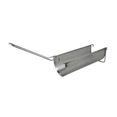 Imagem de SiaBiced Cesta de fritura com peneira, anti-escaldante, utensílios de cozinha multiuso com cabo longo, escumadeira de malha para asas de frango em restaurantes