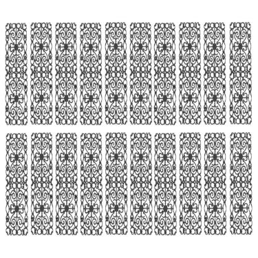 Imagem de Kit 20 Grades De Ferro Ramada Sacada Varanda Escada 95X36Cm