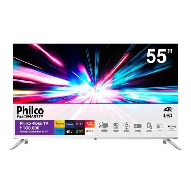 Imagem de Smart TV 55 Philco Ultra HD 4K V55G7PR2CSB Quad-core Prata Bivolt